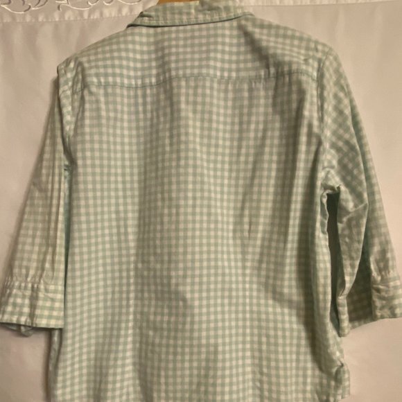 BASS G.H. Bass & Co. Green Check Shirt Size L - Picture 2 of 5